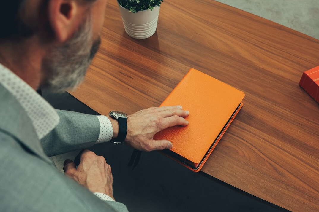 man preparing for negotiation