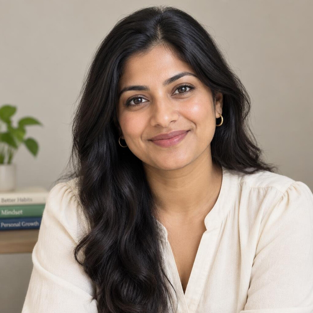 Portrait of a young woman with a warm smile