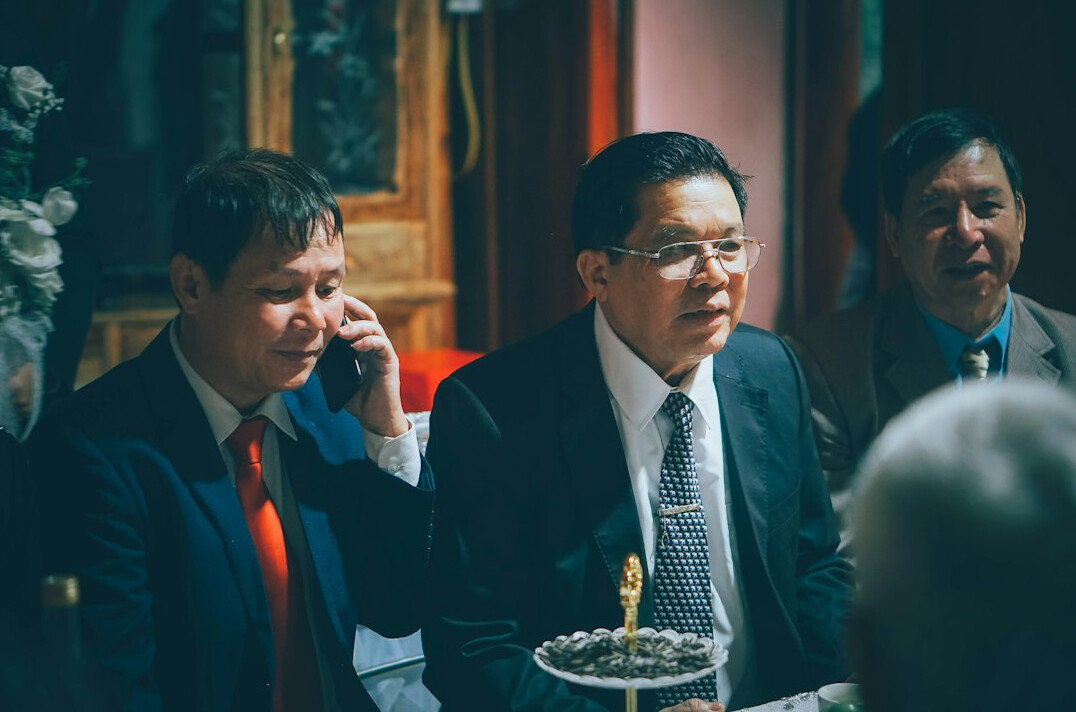 man in suit at negotiation
